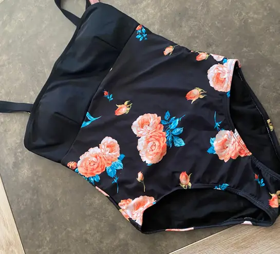 MOLYBELL Wome's Push up Padded Monokini,Tummy Control Adjustable Conservative Multiple Size M