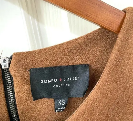 Romeo + Juliet Couture Romeo and Juliet brown suede like tank