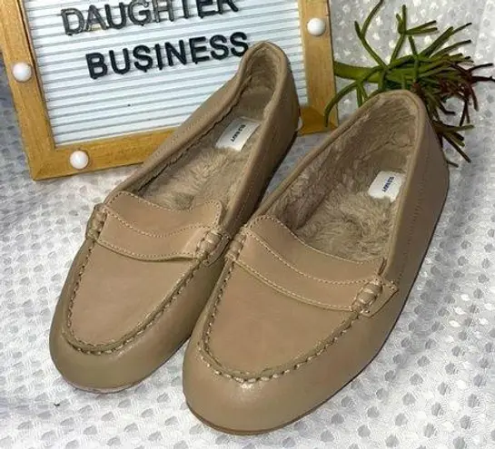 Old Navy Women  loafers Slippers size 8 color Beige MSRP $36.