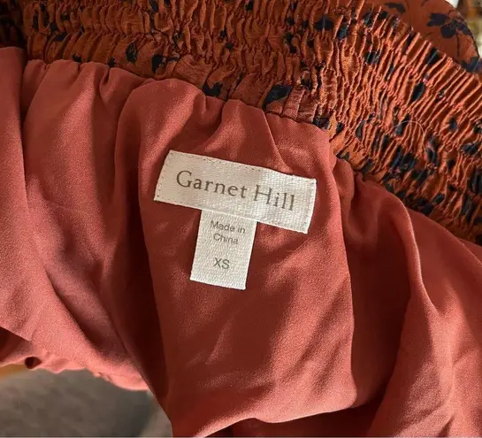 Garnet Hill silk skirt