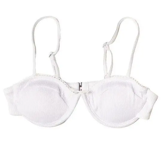Ragstock White rubbed underwire bikini set