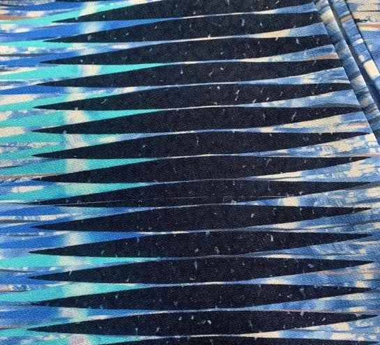 Peter Pilotto Abstract Print Blue Yellow Trousers Sz 4