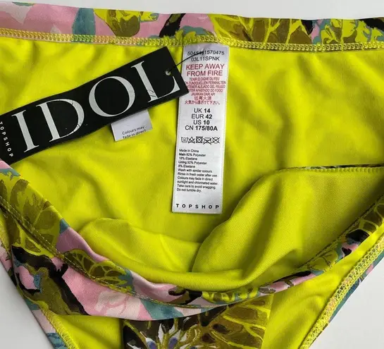 Topshop  Idol Tropical Print Tanga Bottom Size 10