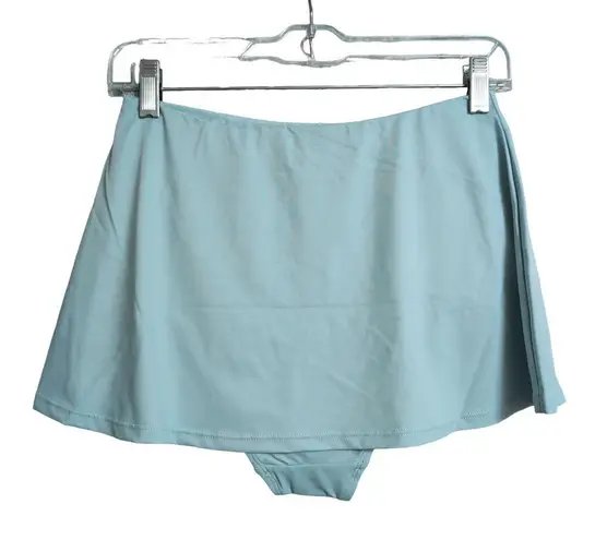 ANDIE The Skirt Bottom Attached Bikini Bottom CABLU Blue Swim Swimwear S New