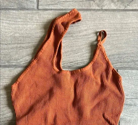 Privy Orange Bodysuit One Piece High-Cut