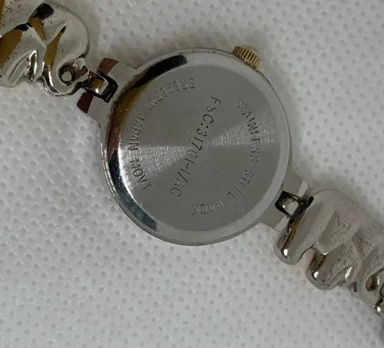 FSC women watch elephant shaped bracelet two tone quartz 22mm up to 7.5” running
