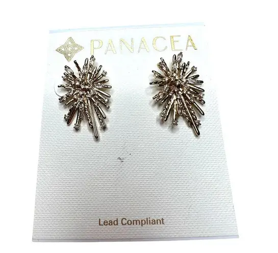 Panacea: Gold Starbusrt Earrings