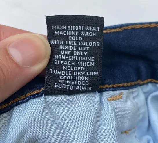 Stitch Star red stripe denim shorts, size 10