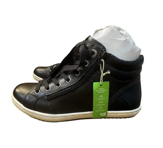 Taos Footwear Women's Union Sneaker High Top Size 6.5 Sleek, and Comfy Black