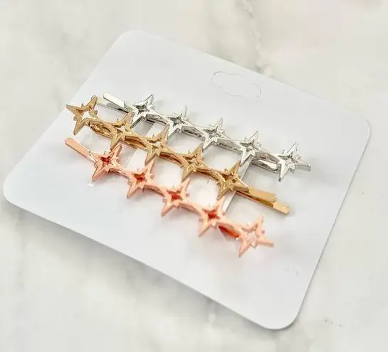 Anthropologie  Twilight Mixed Metal Bobby Pins Hair Clips