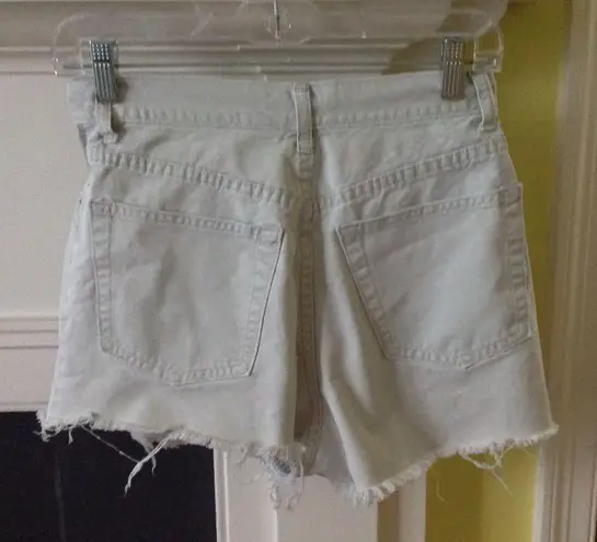 Gap Vintage 90s Light Khaki Flat front Cutoffs Sz 8