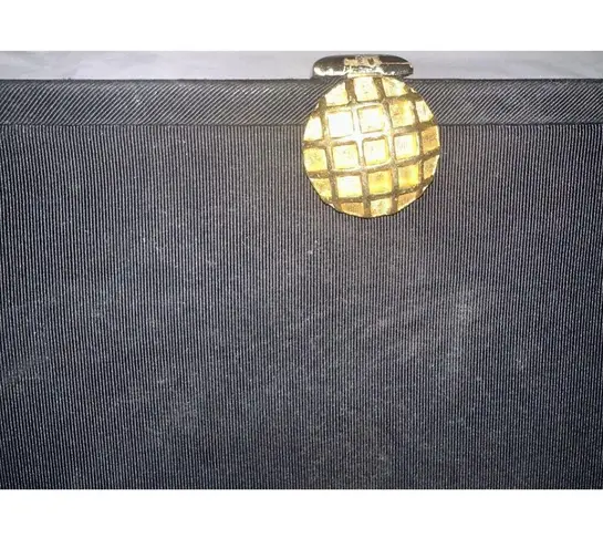 JR USA Clutch Purse Vintage Black Small Evening Prom Wedding Bag 1950s Retro