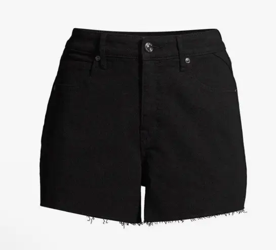 Sofia Vergara Womens Black Jean Shorts Size 18 Womens Cut Offs High Rise New