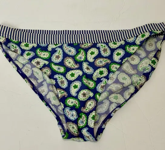 Boden Womens Swimsuit String Bikini Sz 8 Purple Blue Green Dot Stripe Paisley