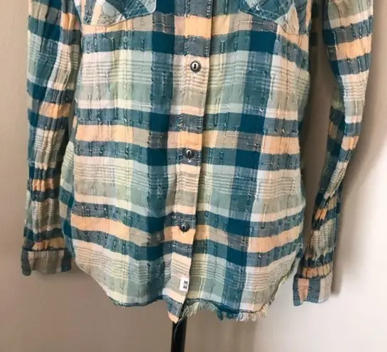 Melrose and Market Plaid Button Down Shirt