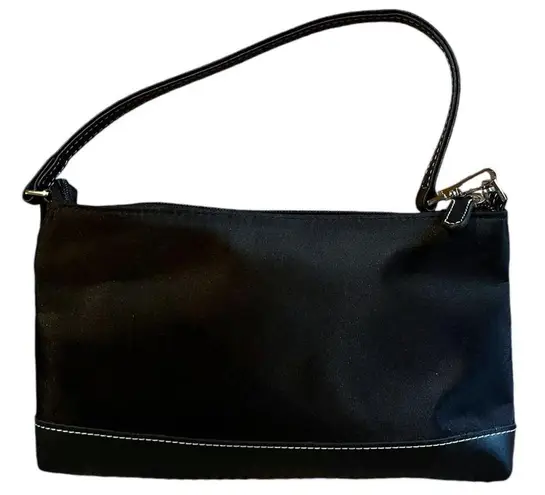 ROBERTA DI CAMERINO Mini Black Tote Nylon Italy Single Strap Zip Closure