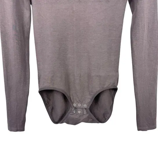 YUMMIE Revolve Madelyn mock neck long sleeve shaping bodysuit Dusty Mink S/M Tan Size undefined