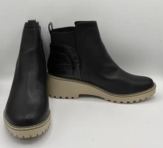 Dolce Vita Women's Slip On Rancher Ankle Chelsea Boot Sz 11 Black