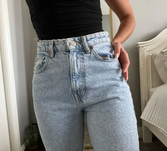 ZARA light  mom jeans