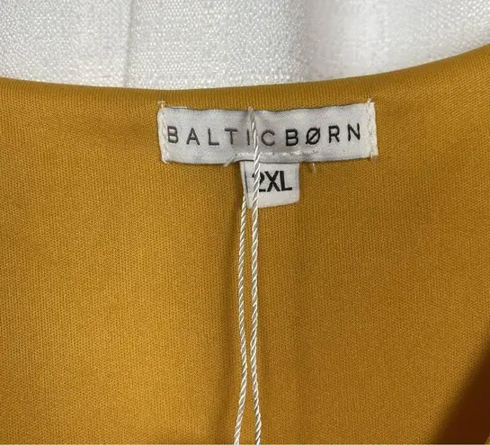 Baltic Born Mustard Yellow Celine Maxi Dress Sz.2X NWT