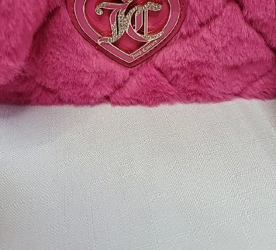 Juicy Couture  Les's Get Cozy Crossbody  Pink Flash Faux Fur