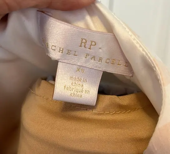 Rachel Parcell Striped Ruffled Hi Low Wrap Dress