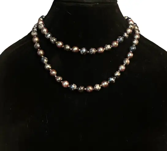 Joan Rivers multicolor glass bead necklace