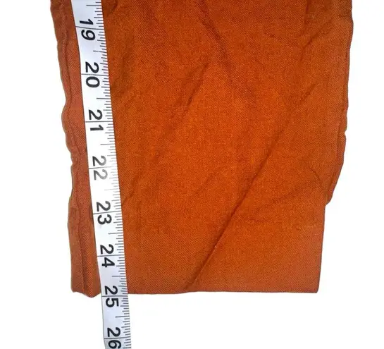 Comptoir Des Cotonniers Wool Orange Ankle Pants SMALL