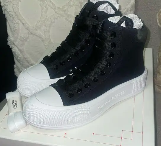 Alexander McQueen Black High-Top Sneakers