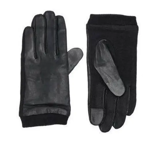 Sole Society
Leather & Knit Mixed Media Touch Gloves In Black