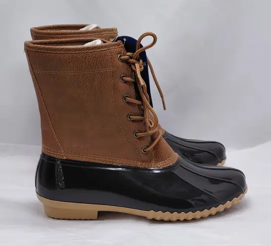 Jbu by Jambu Womens 9.5M Maplewood Waterproof Snow Duck Boots Brown Fur Winter