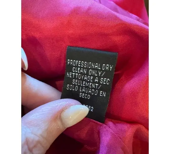 Jill Stuart Dress Women 0 Hot Pink V Neck Twisted Back Sleeveless Gown NWT Party