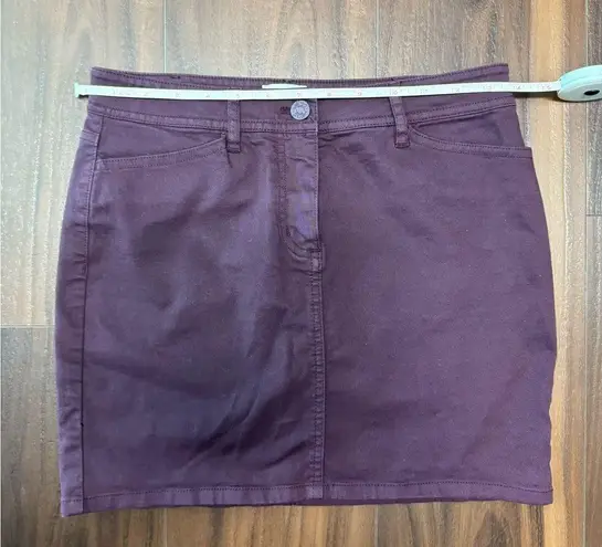 Aritzia Wilfred Free Wine Burgundy Purple Mini Skirt Size 4