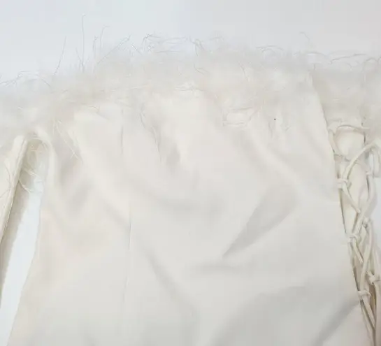 Camila Coelho Astrid Mini Dress in Ivory Medium