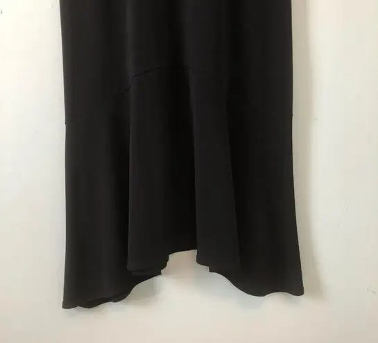 Clara Sun Woo Dress Black 3/4 Sleeve Swing Dress w/ Keyhole Back Sz XS EUC LBD