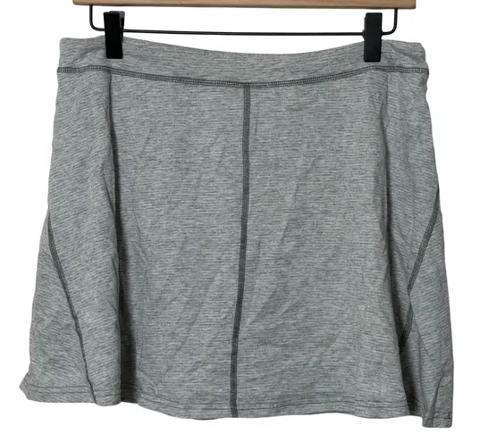 Toad&Co Seleena Skort Gray Athletic Casual Activewear Skirt Shorts Athleisure LG