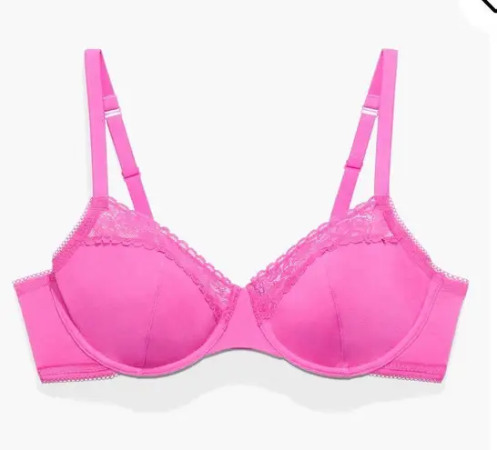 Savagexfenty NWOT Savage X Fenty Cotton Essentials Lace-Trim Unlined Bra