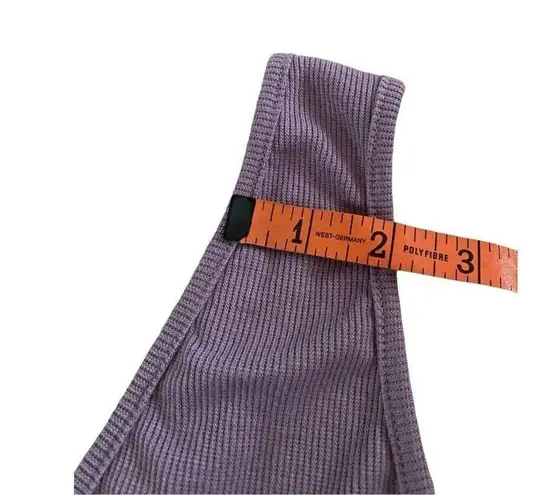 Dazy Cropped Tank Top Beach Coastal Vacation Purple Size M