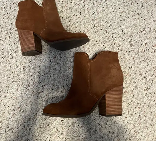 Brown Booties Size 8