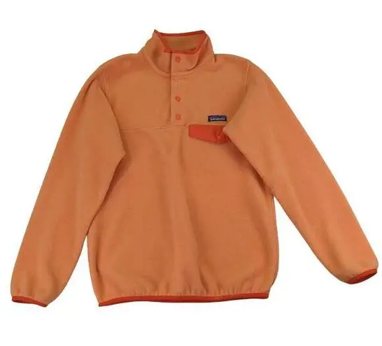 Patagonia  Synchilla Orange T-snap Quarter Snap Pullover Fleece Women's Small