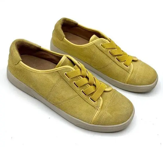 Vionic Jean Suede Slip-On Comfort Sneakers Women’s Size 6 Yellow Casual
