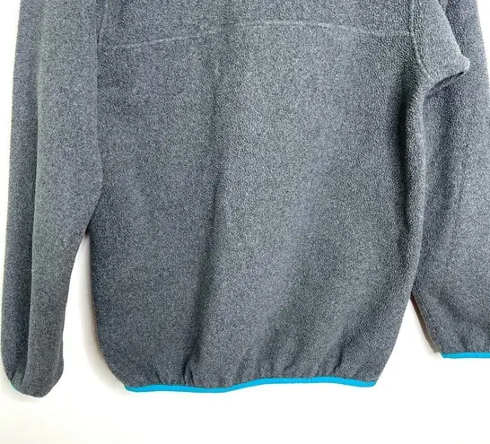 Patagonia   Synchilla Snap T fleece pullover gray/teal  Size XS