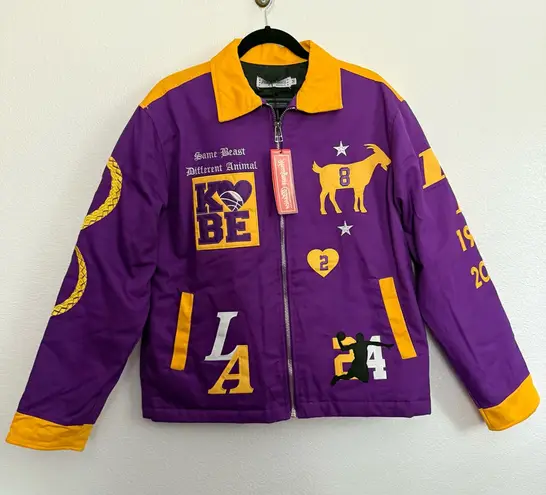 NWT Headgear Classics Kobe Beast 24 Patch Work Jacket in Purple Medium