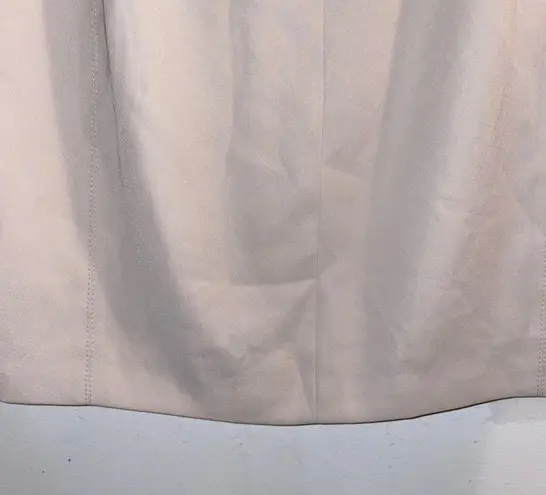 Halston Heritage NWT $275 Beige Knee Length Zipper Skirt w/ Pockets 6