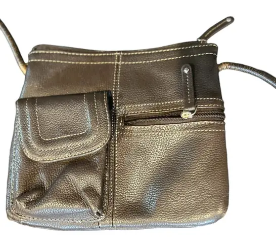 Tignanello Women's Brown Leather Crossbody Bag
