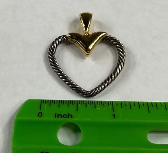 Heart Shaped Pendants for Necklace Wear Silver and Gold Tone Metals Interchange