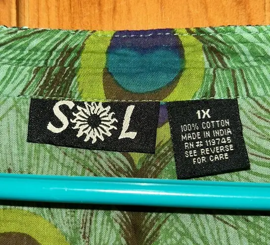 Sol Women’s Tunic or Swim cover up Size 1X