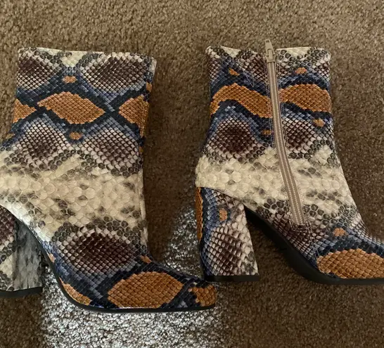 Kara Snake Skin Boots