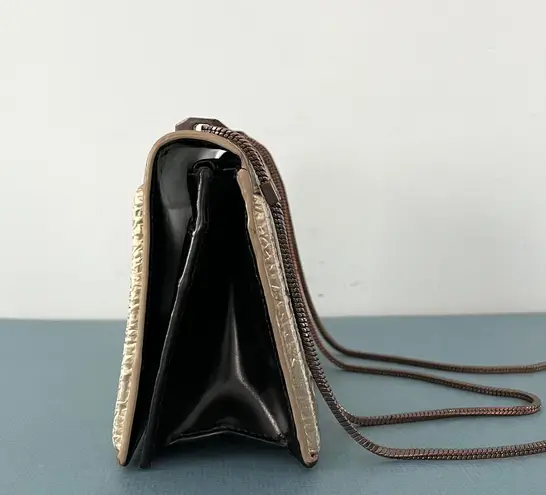 3.1 Phillip Lim Mini Soleil Crinkled Foil Chain Shoulder Bag Purse