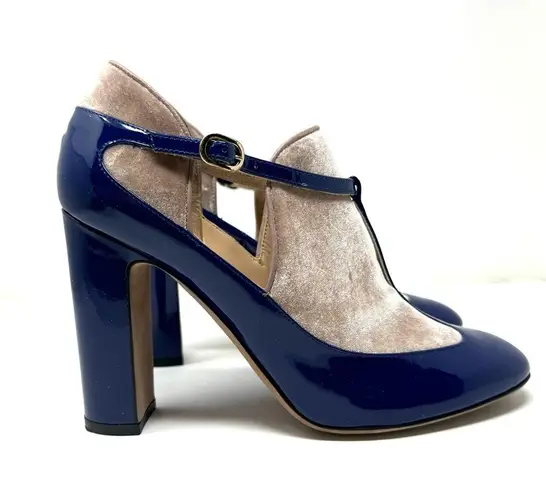 Valentino Garavani leather & velvet heeled booties, made it Italy, size 39.5